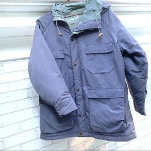 Vintage L.L. Bean light purple hooded winter coat L